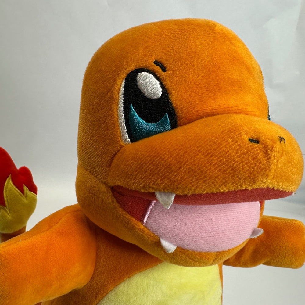 Pokemon Charmander Sound‎ Lights Plush Stuffed Animal Orange Fire Type 10" Works - Picture 2 of 11